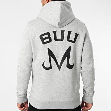 Dragon Ball Z - Sweat Capuche Badge Buu Gris Chiné