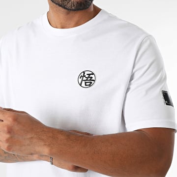 Dragon Ball Z - Tee Shirt Oversize Large Badge Goku Bianco