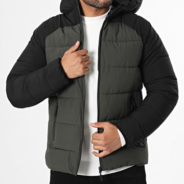Kymaxx - Caqui Verde Negro Chaqueta con capucha