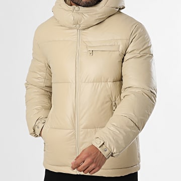 Kymaxx - Giacca con cappuccio beige