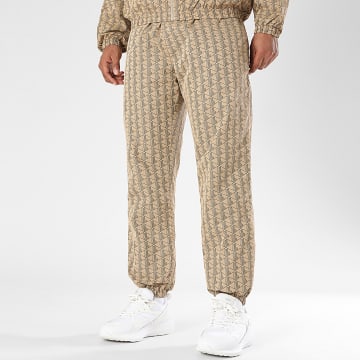 Lacoste - Pantalon Jogging Logo Brodé Crocodile Camel