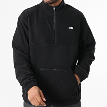 New Balance - Sweat Polaire Col Zippé MJ53505 Noir