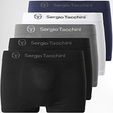 Sergio Tacchini - Set van 5 Boxers 97840608 Zwart Wit Grijs Marine