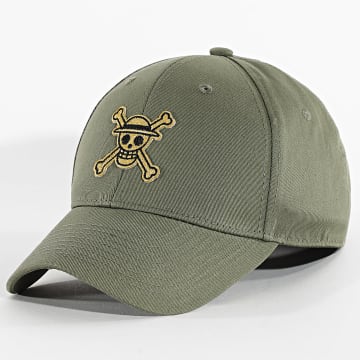 One Piece - Casquette Mugiwara Vert Kaki Doré