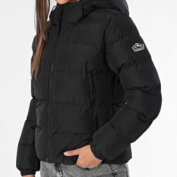 Superdry - Abrigo con capucha para mujer Sports W5011996A Negro