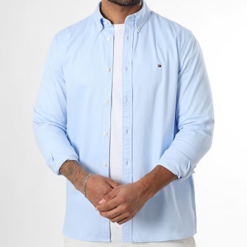Tommy Hilfiger - Camisa Dobby Manga Larga 0458 Azul Claro
