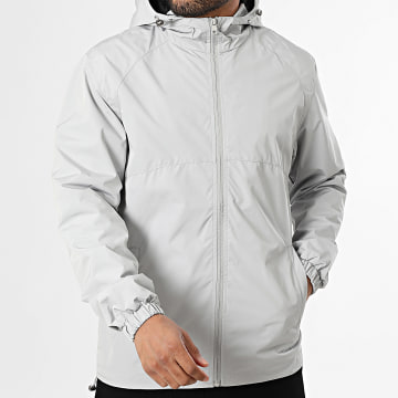 Classic Series - P21 Chaqueta gris claro con cremallera y capucha