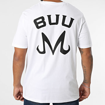 Dragon Ball Z - Maglietta oversize Badge Bu grande retro bianco