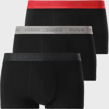 HUGO - Lot De 3 Boxers 50532611 Noir Rouge Gris