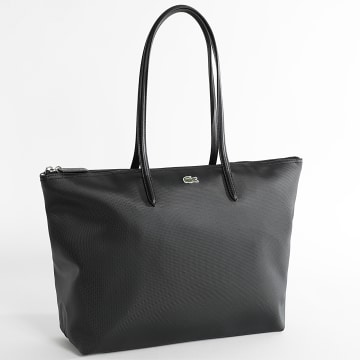 Lacoste - Sac A Main Femme Logo Brodé Crocodile Noir