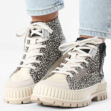 Palladium - Boots Dames Pallashock Backzip 2 94469 Melkprint Bruin