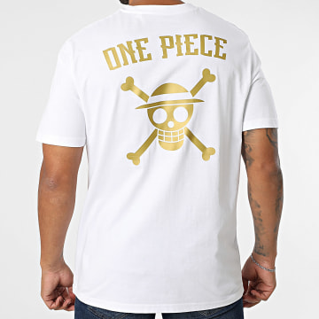 One Piece - Tee Shirt Oversize Large Patch Or Back Blanc