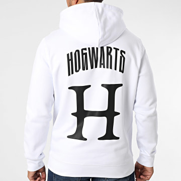 Harry Potter - Sweat Capuche Hybrid Hogwarts Blanc Noir