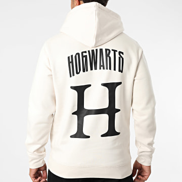 Harry Potter - Felpa ibrida con cappuccio Hogwarts Beige Nero