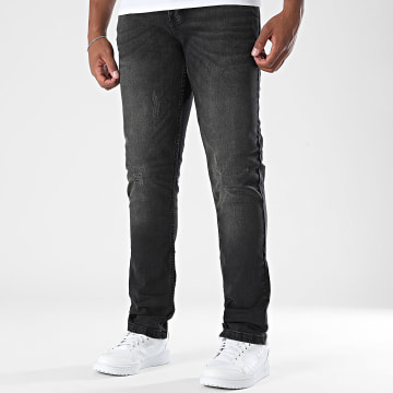 Black Industry - Jeans Slim Fit I40 Schwarz Meliert
