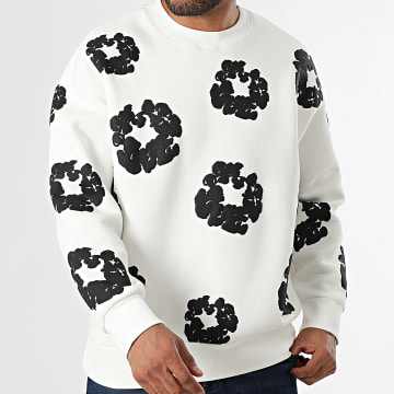 Classic Series - Sudadera cuello redondo 507 Beige claro Negro