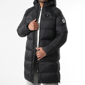 Comme Des Loups - Doudoune Capuche Chauffante Longue Everton Noir