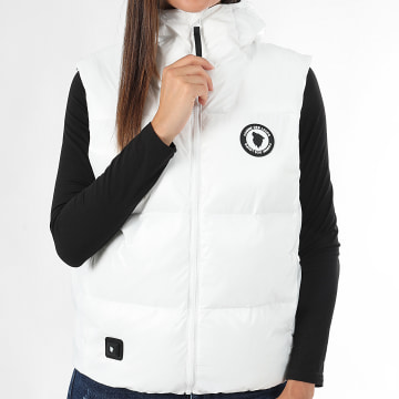 Comme Des Loups - Consolador sin mangas con capucha Tokyo White para mujer