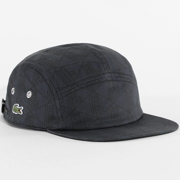 Lacoste - Casquette The Blend Logo Brodé Crocodile Gris Antharcite