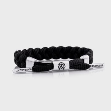 Rastaclat - Bracelet Chronyx Noir Argenté