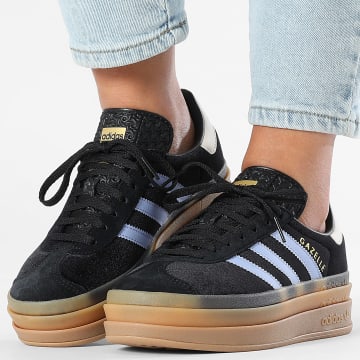 Adidas Originals - Baskets Femme Gazelle Bold JR5965 Core Black Blue Spark Wonder White