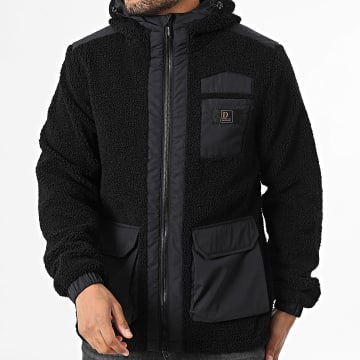 Deeluxe - Chaqueta con capucha y cremallera Sherpa Cordale 05V5957M Negro