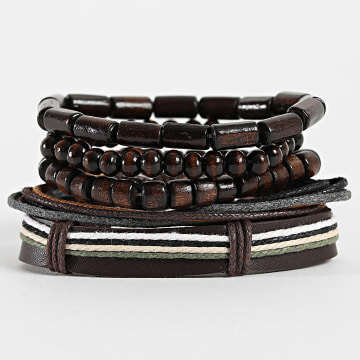 Deeluxe - Paquete de 5 pulseras Morpho 05V9800M Marrón