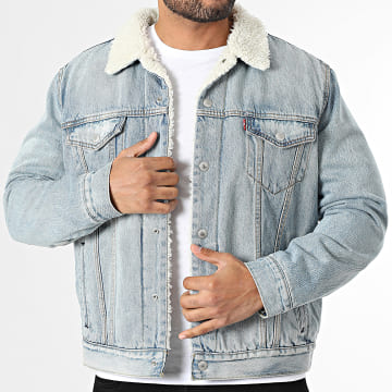 Levi's - Veste Jean Col Mouton 16365 Bleu Wash