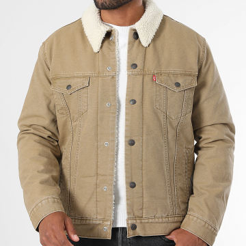 Levi's - Veste Jean Col Mouton 16365 Camel Clair