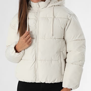 Tiffosi - Abrigo con capucha Stutz Beige para mujer