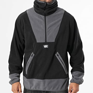 Vans - Sweat Capuche Col Zippé Polaire MTE Warrens 00PJK Gris Clair Gris Anthracite