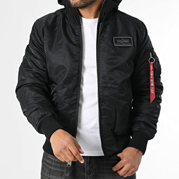 Alpha Industries - Bomber Capuche Ma-1 D-Tec 183110 Noir