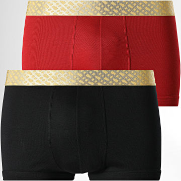 BOSS - Lot De 2 Boxers Gold Mono 50546758 Noir Rouge Doré