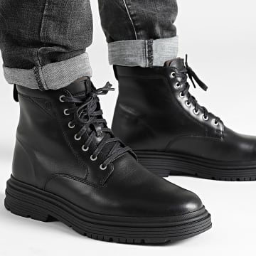 Clarks - Botas Badbury Hi WP Negro Piel Warmlined