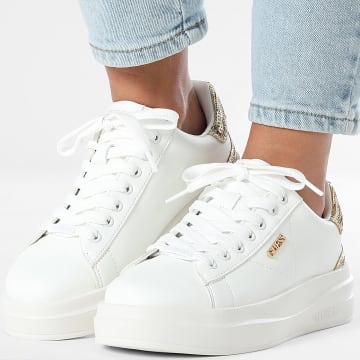 Guess - Sneaker Donna FLFE10ELE12 Bianco Oro