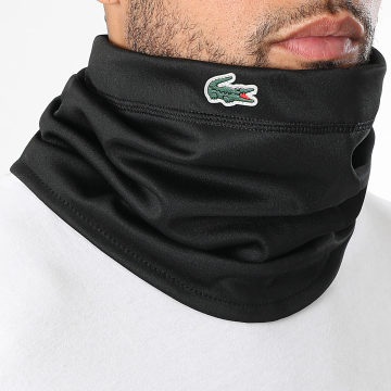 Lacoste - Nekbedekking met krokodillenlogo Zwart