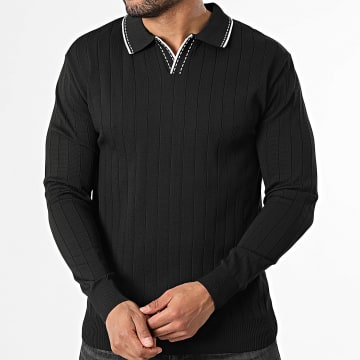 Mackten - Pull Col V 104 Noir