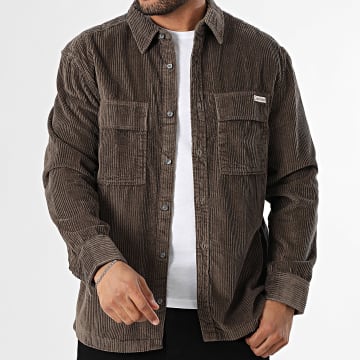 Calvin Klein - RD106G Camicia a coste marrone