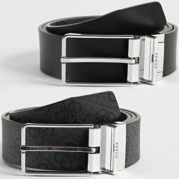 Guess - Cinturón reversible BMAGLO-P5235 Gris antracita Negro