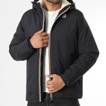 K-Way - Le Vrai 4.0 Parka con capucha Claude Orsetto K21515W Negro
