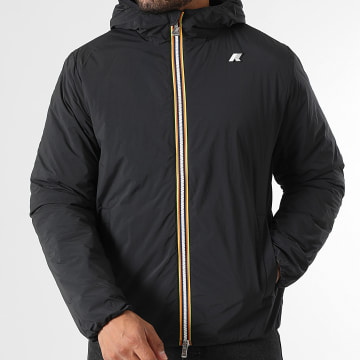 K-Way - Jack Plain Warm Hooded Zip Jacket K2136DW Zwart