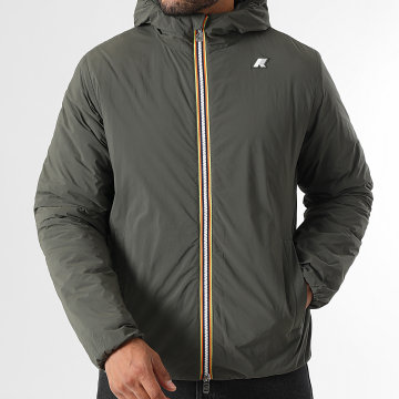 K-Way - Jack Plain Warm Hooded Zip Jacket K2136DW Charcoal Grey