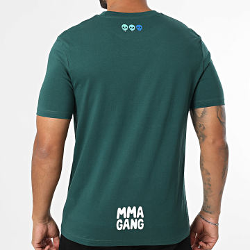 MMA GANG - Tee Shirt Oversize Large MMA GANG Bleu Vert Bouteille