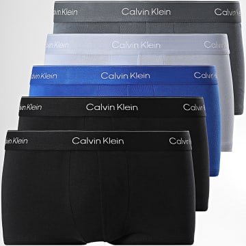Calvin Klein - Pack De 5 Icon Boxers 4390 Negro Azul Real Azul Claro Gris
