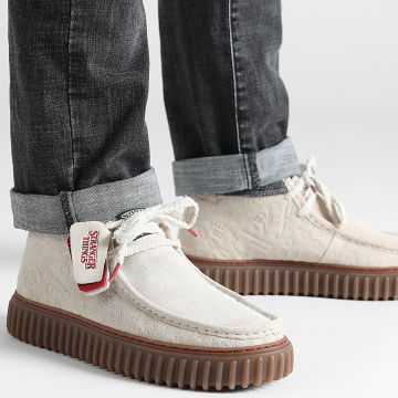 Clarks - Zapatillas Torhill Hi Off White x Stranger Things