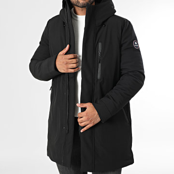 Classic Series - Parka negra con capucha Goose