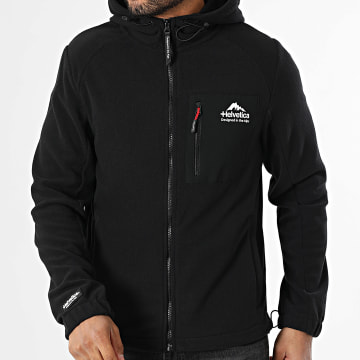 Helvetica - Polar Hooded Jacket Black