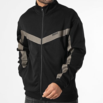 HUGO - Veste Zippée A Bandes Darti 50549418 Noir