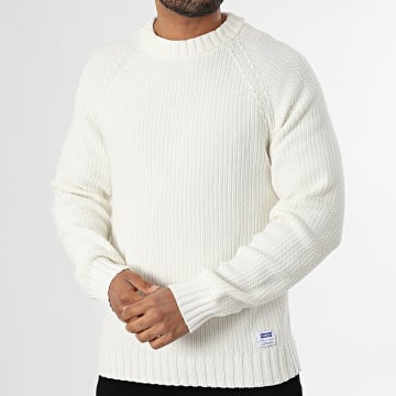Hugo Blue - Pull Côtelé Sonnee 50551398 Beige Clair