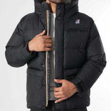 K-Way - Le Vrai 4.0 Aurele Hooded Coat K5141QW Zwart